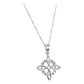 Collar Nudo De Bruja 8 Zirconias Mujer Regalo Plata Ley 925