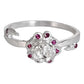 Anillo Flor Primavera Verano Regalo Promesa Solida 925