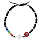 Pulsera Ajustable Nudo Bruja 7 Chakaras Ojo Turco Plata 925