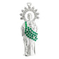Dije Mediano San Judas Corona Zirconias Plata Ley 925