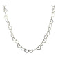 Cadena Collar Tejido Corazón Amor Plata 925 50cm X 0.4cm