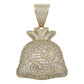 Dije Hombre Saco Dinero Hiphop + Cadena Regalo Chapa Oro 14k