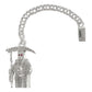Pulsera Santa Muerte Esclava Zirconias Plata Solida Ley S925