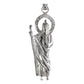 Dije Mediano San Judas 5.1 Cm Liso De Plata Ley 925