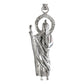 Dije Mediano San Judas 5.1 Cm Liso De Plata Ley 925