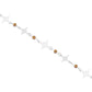 Pulsera Nudo De Bruja Laser Cristales Regalo Mujer Plata 925 Café 19 Cm