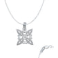 Dije Nudo Bruja Fases Lunares Estrella Cadena Plata 925