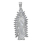 Dije Mediano Virgen De Guadalupe Zirconia Baguette Plata 925