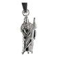 Dije Mini San Judas 3.1 Cm Liso De Plata Ley 925