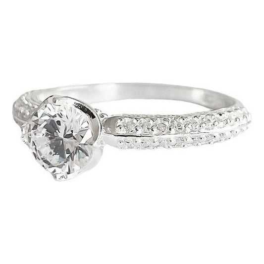 Anillo Compromiso Promesa Boda Corona Deslumbrante Plata 925