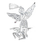 Dije Grande San Miguel Arcangel Zirconias Plata Solida 925