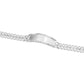 Joyaris Esclava Petatillo Placa Diamantada Plata 925 Hombre Plateado 21 Cm