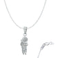 Collar San Judas Tadeo Chico Liso Plata Solida Ley 925