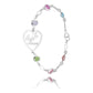 Pulsera Amor Regalo Mamá Madres Piedra Natural Plata Ley 925 Multicolor 6 Cm 18 Cm