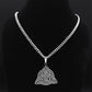 Joyaris Collar Nudo Celta Vikingo Amor Amuleto Bruja Luna Runas De Odin Wicca Hombre Mujer Triqueta En Acero Inoxidable Protección Esotérico Irlandés Brujería 1 Pieza