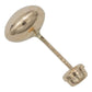 Arete Broquel Luneta Dormilona Regalo Mujer Oro 10k 6 Mm