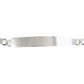 Esclava  Hombre Pulsera Cubana Plata 925 Placa Lisa 6 Mm