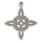 Dije Nudo De Bruja Amuleto Celta Laser Pavonado Plata 925
