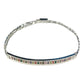 Pulsera Esclava Moderna De Placa Con Zirconias En Plata 925