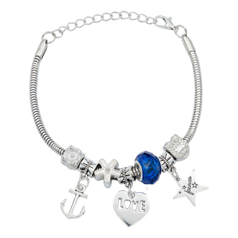 Pulsera Ajustable Charms Cadena Serpiente Regalo Mujer