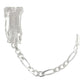 Pulsera Santa Muerte Esclava Zirconias Plata Solida Ley S925