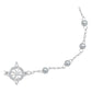 Pulsera Ajustable Nudo Bruja Zirconia Bola 3 Mm Plata 925