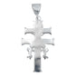Dije Grande Cruz Caravaca Hombre Mujer Plata Solida 925
