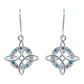 Aretes Gancho Nudo De Bruja Mood 2 Zirconias Plata Ley S925