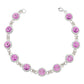 Pulsera Zirconias Piedras Mujer Dama Amor Regalo Plata 925