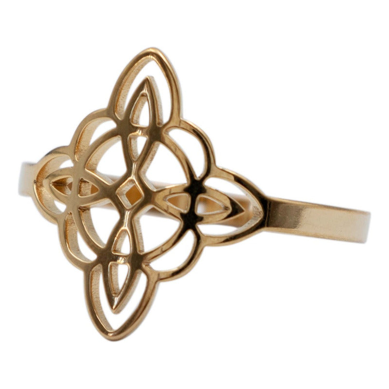 Anillo Ajustable Nudo Bruja Mujer Regalo En Acero Inoxidable