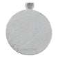 Dije Medalla Diamantada San Judas Tadeo Plata 925 1.7 Cm