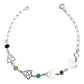 Pulsera Ajustable Triqueta Grande Ojo Turco Plata Ley 925