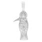 Joyaris Dije Santa Muerte Plata 925 Unisex Zirconias 45mm Plateado