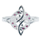 Anillo Diamantado Con Zirconias Nudo Bruja Celta Plata 925