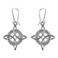 Aretes Gancho Nudo De Bruja Mood 2 Zirconias Plata Ley S925