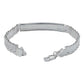 Pulsera Rolo Hombre Esclava Placa Plata Solida Ley 925 8mm Color Plateado Clásico Diámetro 6 Cm Largo 23 Cm