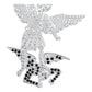 Dije Grande San Miguel Arcangel Zirconias Plata Solida 925