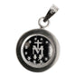Dije Medalla Virgen Milagrosa Zirconia Plata Pura Ley S999