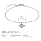Joyaris Pulsera Ajustable Nudo Bruja Acero Inoxidable Mujer Plateado