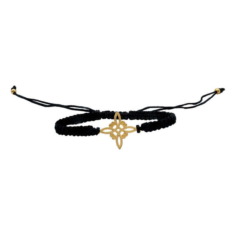 Pack 3 Piezas Pulseras Nudo De Bruja Artesanal Tejido Hilo