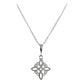 Collar Nudo Bruja Artesanal Liso Plano Chico Plata Ley 925