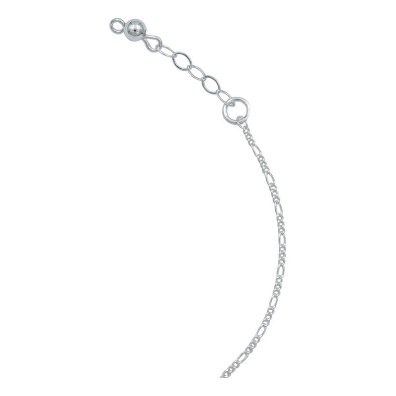 Pulsera Nudo De Bruja Ajustable Bolitas Figaro 3x1 Plata 925