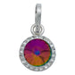 Juego De Cristal Dije Aretes Cadena Mujer Regalo Plata 925