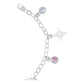 Pulsera Ajustable Nudo De Bruja Laser Zirconia Plata Ley 925 Multicolor 6 Cm 18 Cm