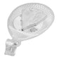 Dije Medalla Oval Diamanta Virgen Milagrosa Plata 925 1.4 Cm