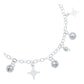 Pulsera Ajustable Nudo De Bruja Amuleto Cascabel Plata S925 Plateado 6 Cm 18 Cm