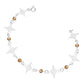 Pulsera Nudo De Bruja Laser Cristales Regalo Mujer Plata 925 Café 19 Cm