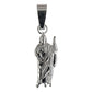 Dije Mini San Judas 3.1 Cm Liso De Plata Ley 925