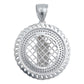 Dije Medalla Grande San Judas Zirconias Hombre Plata 925