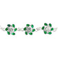 Pulsera Flores Con Zirconias Amor Regalo Plata Ley 925